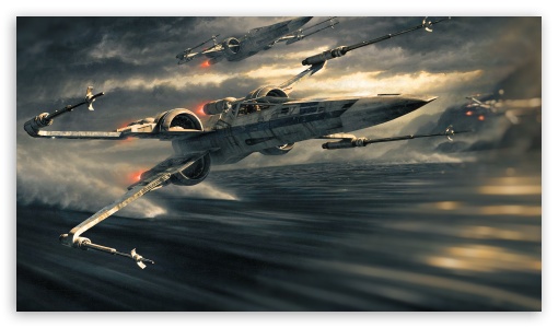 X-Wings Over Lake UltraHD Wallpaper for HD 16:9 ;