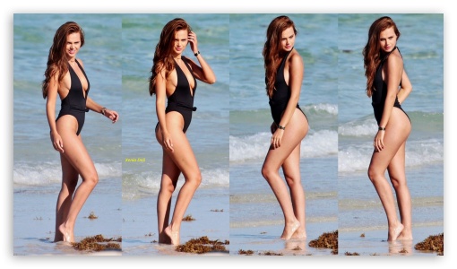 Xenia Deli In Swimsuit Photoshoot UltraHD Wallpaper for HD 16:9 ;
