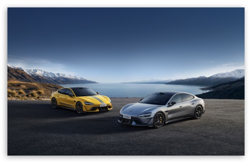 Xiaomi SU7 Ultra Lightning Yellow and Cosmic Silver EV UltraHD Wallpaper for UHD 16:9 ; HD 16:9 ; UltraWide 21:9 24:10 32:9 32:10 ; Widescreen 16:10 ; Fullscreen 4:3 ; Tablet 1:1 ; Mobile 9:16 ; Dual 16:10 16:9 ;