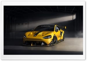 Xiaomi Ultra Prototype Lightning Yellow Electric Sports Car 4K UHD Wallpaper for Widescreen and UltraWide Desktop, UltraHD TV, Smartphone, Tablet