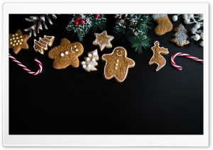 Xmas Gingerbread Man Ultra HD Wallpaper for 4K UHD Widescreen desktop, tablet & smartphone