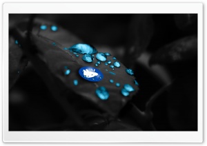 Xubuntu blue rain Ultra HD Wallpaper for 4K UHD Widescreen desktop, tablet & smartphone