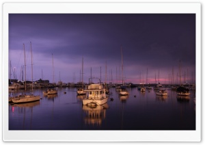 Yachts Evening Ultra HD Wallpaper for 4K UHD Widescreen desktop, tablet & smartphone