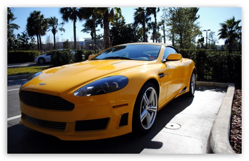Yellow Aston Martin Vantage UltraHD Wallpaper for HD 16:9 ; Widescreen 16:10 5:3 ; Fullscreen 4:3 5:4 3:2 ;