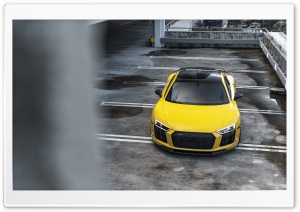 Yellow Audi Car, Urban Photography Ultra HD Wallpaper for 4K UHD Widescreen Desktop, Lockscreen, Screensaver, TV, Tablet, Smartphone