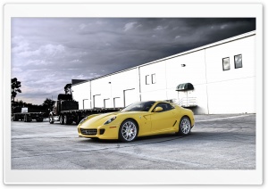 Yellow Ferrari Ultra HD Wallpaper for 4K UHD Widescreen desktop, tablet & smartphone
