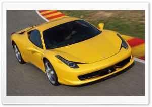 Yellow Ferrari 458 Italia   Front Angle Ultra HD Wallpaper for 4K UHD Widescreen desktop, tablet & smartphone