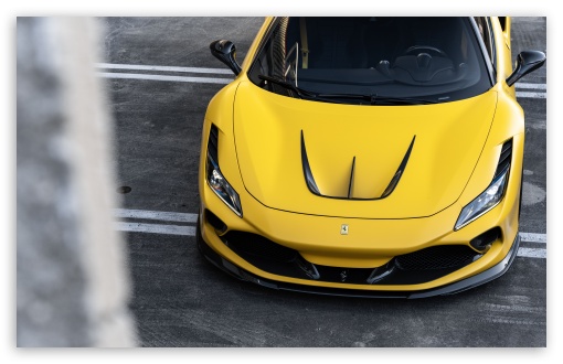 Yellow Ferrari Sports Car UltraHD Wallpaper for UHD 16:9 ; HD 16:9 ; UltraWide 21:9 24:10 ; Widescreen 16:10 5:3 ; Fullscreen 4:3 5:4 3:2 ; Tablet 1:1 ;