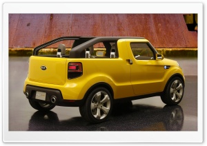 Yellow Kia 4K UHD Wallpaper for Widescreen and UltraWide Desktop, UltraHD TV, Smartphone, Tablet
