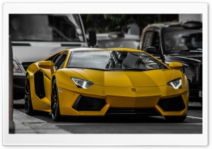 Yellow Lamborghini HDR Ultra HD Wallpaper for 4K UHD Widescreen desktop, tablet & smartphone