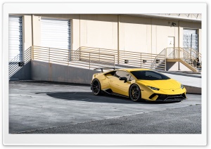 Yellow Lamborghini Sports Car Ultra HD Wallpaper for 4K UHD Widescreen Desktop, Lockscreen, Screensaver, TV, Tablet, Smartphone