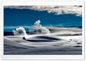 Yellowstone National Park Winter Ultra HD Wallpaper for 4K UHD Widescreen desktop, tablet & smartphone