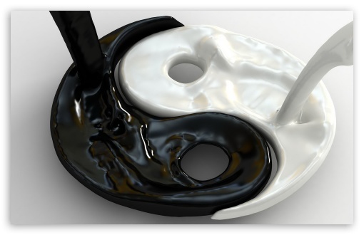 Ying Yang UltraHD Wallpaper for HD 16:9 ; Widescreen 16:10 5:3 ; Fullscreen 4:3 3:2 ;