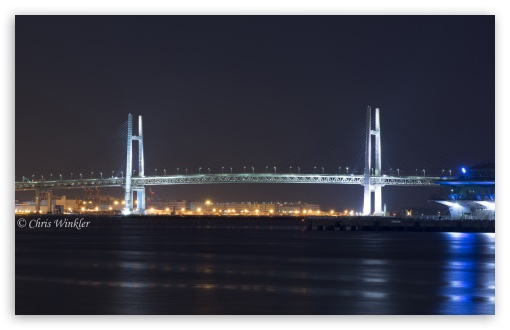 Yokohama Bay Bridge at Night UltraHD Wallpaper for Wide 16:10 5:3 Widescreen WHXGA WQXGA WUXGA WXGA WGA ; 8K UHD TV 16:9 Ultra High Definition 2160p 1440p 1080p 900p 720p ; Tablet 1:1 ; Mobile 5:3 16:9 - WGA 2160p 1440p 1080p 900p 720p ;