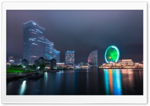 Yokohama Ferris Wheel Ultra HD Wallpaper for 4K UHD Widescreen desktop, tablet & smartphone