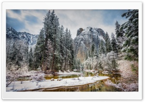 Yosemite Mountains Beautiful Little River Ultra HD Wallpaper for 4K UHD Widescreen desktop, tablet & smartphone