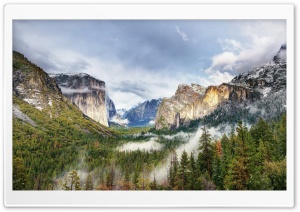 Yosemite National Park Forest Waterfall Ultra HD Wallpaper for 4K UHD Widescreen desktop, tablet & smartphone
