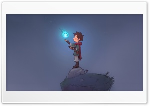 Young Boy Wizard With Magic Orb 4K UHD Wallpaper for Widescreen and UltraWide Desktop, UltraHD TV, Smartphone, Tablet