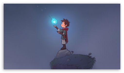 Young Boy Wizard With Magic Orb UltraHD Wallpaper for UHD 16:9 ; HD 16:9 ;
