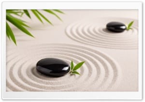 Zen Sand Garden Background 4K UHD Wallpaper for Widescreen and UltraWide Desktop, UltraHD TV, Smartphone, Tablet