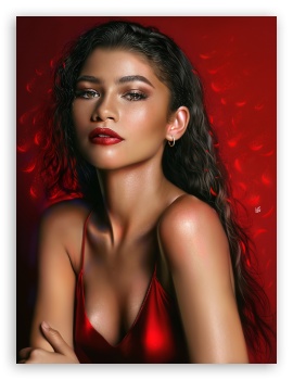 Zendaya Art UltraHD Wallpaper for Mobile 2:3 3:4 ;