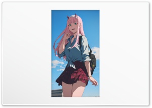 Zero two 4K UHD Wallpaper for Widescreen and UltraWide Desktop, UltraHD TV, Smartphone, Tablet