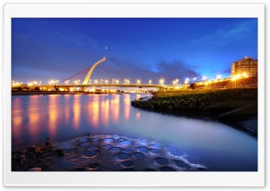 Zhongshan District, DaZhi Bridge, Taipei City, China Ultra HD Wallpaper for 4K UHD Widescreen desktop, tablet & smartphone