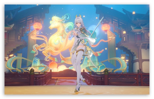 Zibai, Genshin Impact A Traveler on a Winter's Night UltraHD Wallpaper for UHD 16:9 ; HD 16:9 ; UltraWide 21:9 24:10 32:9 32:10 ; Widescreen 16:10 5:3 ; Fullscreen 4:3 5:4 3:2 ; Tablet 1:1 ; Mobile 9:16 9:19.5 9:20 10:16 2:3 3:5 3:4 ; Dual 16:10 5:3 16:9 4:3 5:4 3:2 ;