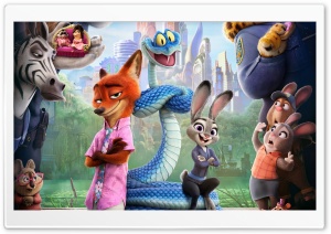 Zootopia 2 4K UHD Wallpaper for Widescreen and UltraWide Desktop, UltraHD TV, Smartphone, Tablet