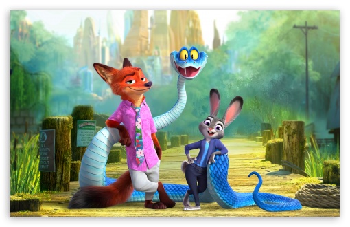 Zootopia 2, Gary the Snake, Nick Wilde and Judy Hopps UltraHD Wallpaper for UHD 16:9 ; HD 16:9 ; UltraWide 21:9 24:10 32:9 32:10 ; Widescreen 16:10 5:3 ; Fullscreen 4:3 5:4 3:2 ; Tablet 1:1 ; Dual 16:10 5:3 16:9 4:3 5:4 3:2 ;