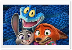 Zootopia 2, Judy, Nick and Gary De'Snake 4K UHD Wallpaper for Widescreen and UltraWide Desktop, UltraHD TV, Smartphone, Tablet