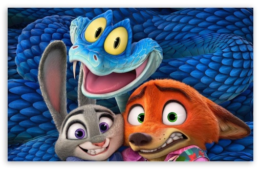 Zootopia 2, Judy, Nick and Gary De'Snake UltraHD Wallpaper for UHD 16:9 ; HD 16:9 ; Widescreen 16:10 5:3 ; Fullscreen 4:3 5:4 3:2 ; Tablet 1:1 ;